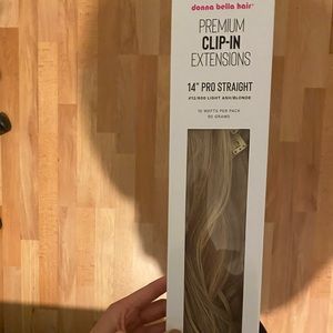 Real human hair extensions blonde